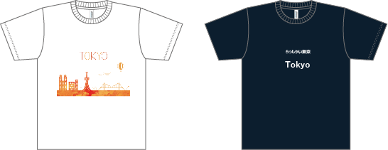 Tシャツ胸元プリント